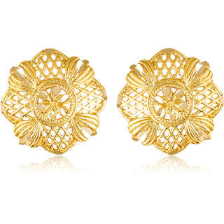 Wedding and Party wear South Screw back Jhumki Earring for Women and Girls  -VFJ1458ERG