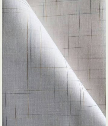 Makhanchor White Linen Men's Unstitched Shirt Piece ( Pack of 1 )