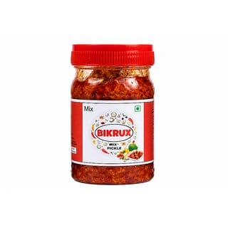 BIKRUX Homemade Mixed Pickle 250g | Traditional Indian Achar | Spicy & Tangy