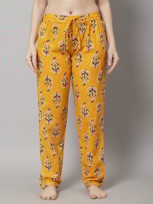 Summer Sprint Floral Pyjama - Yellow-M / Yellow