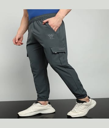 YUNEK Grey Polyester Men's Joggers ( Pack of 1 )