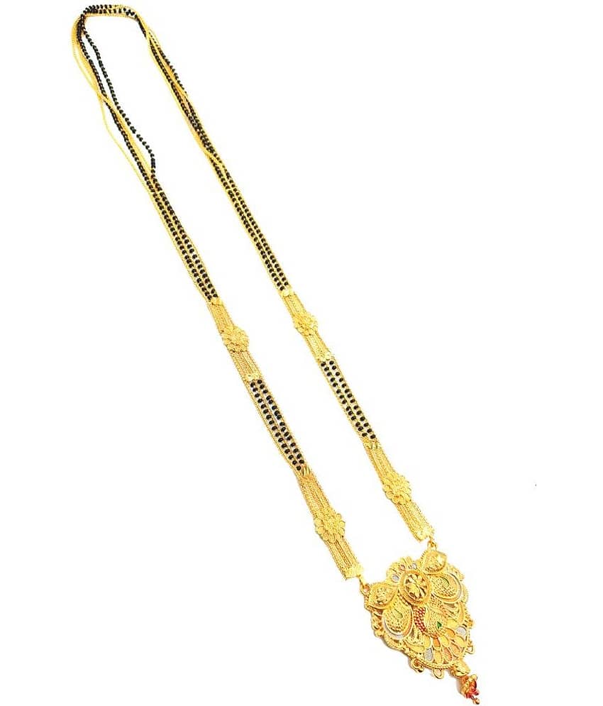 JIPPA - Golden Mangalsutra ( Pack of 1 )