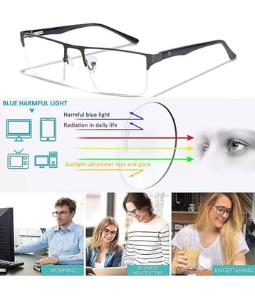Redex Rectangle Half Rim Reading Glasses