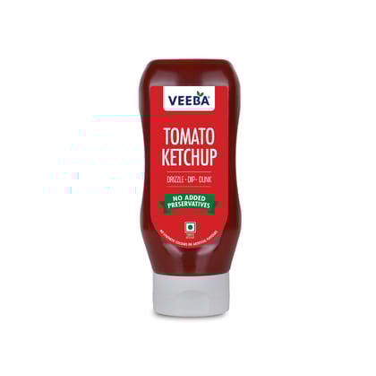Veeba Truly Tomato Ketchup, No Added Preservatives, 360 G
