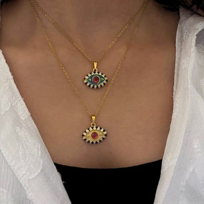 Aura Guard Pendant (Red&Yellow)-Red & Yellow