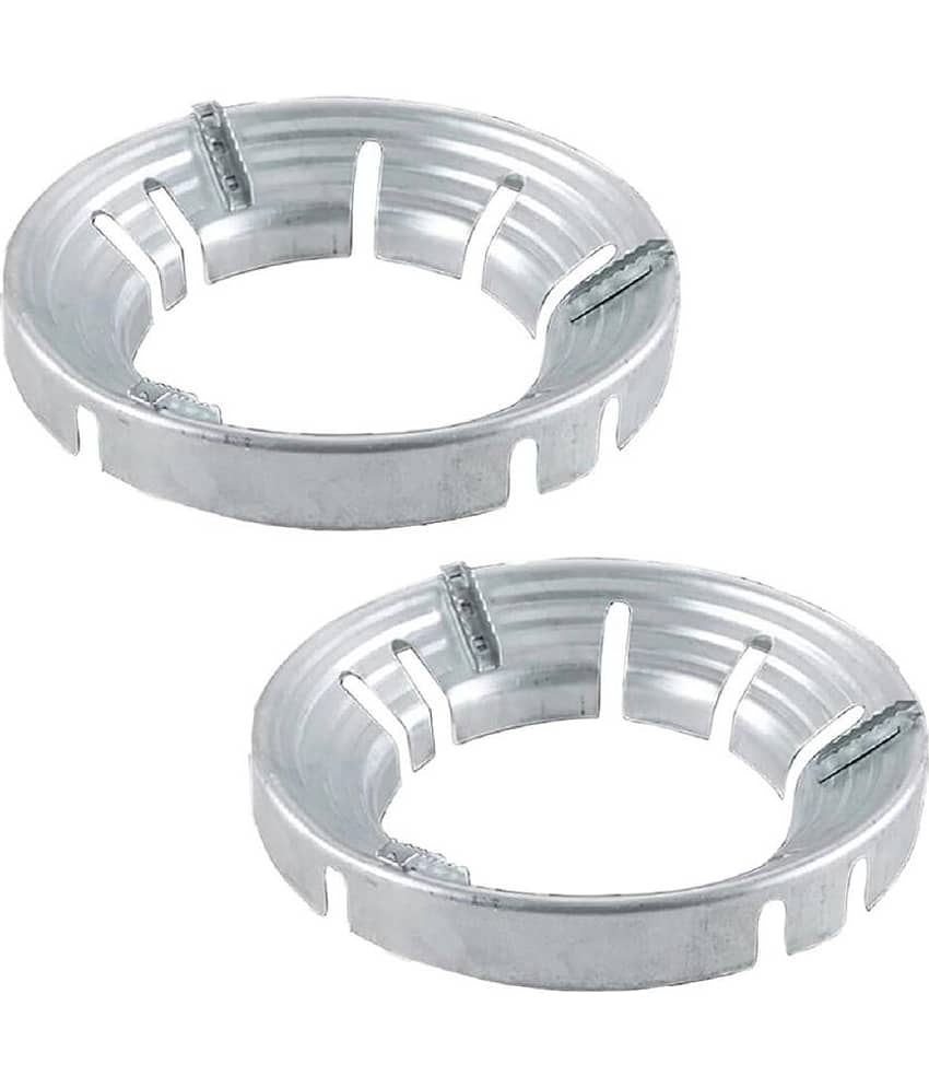 RAMDEV ENTERPRISE Gas Saver Burner Stand Gas Chula Burner Gas Stove Burner Stand Jali Ring Fire & Windproof Energy Saving, Gas Chula Support Stand 4 Legs Supported For Indian Gas 0.7mm (Pack Of 2).