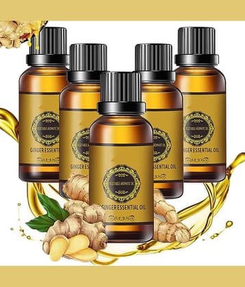 Oilanic Fat Loss Oil Ginger Weight Loss Oil Shaping & Firming Oil 30 mL Pack of 5