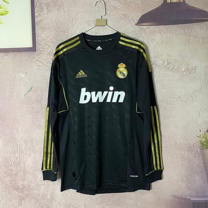 RL Madrid 2011-12 Away Black Retro Jersey FULL SLEEVE-S