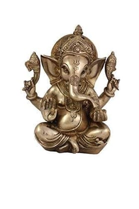 Arihant Craft� Hindu God Ganesha Idol Hand Craft Showpiece � 20.8 cm (Brass, Gold) Arihant Craft� Hindu God Ganesha Idol Hand Craft Showpiece � 20.8 cm (Brass, Gold)