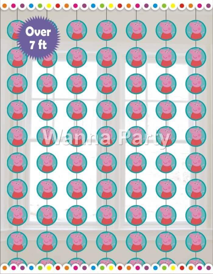 Peppa Pig String Decoration 7FT - 6PC