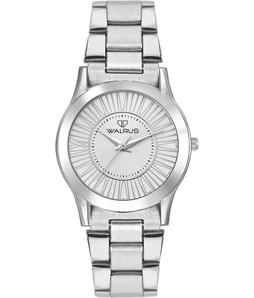 Walrus Ova Silver Color Analog Women Watch -WWW-OVA-070707