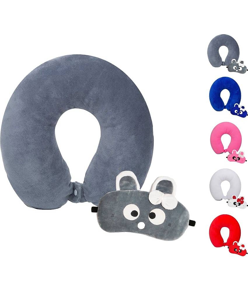 JUZZII Multicolor Neck Pillow,Eye Shade ( Pack of 2 )