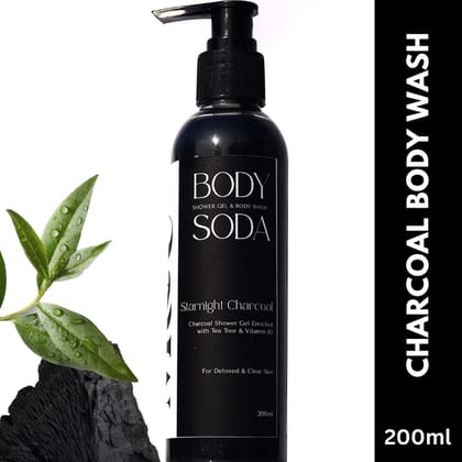 Star Night Charcoal Body Wash For Fresh Skin