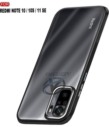 AESTMO - Transparent Polycarbonate Plain Cases Compatible For Xiaomi Redmi Note 10 ( Pack of 1 )