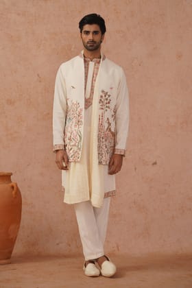 Amay Jacket Kurta Set with dupatta-XS/34