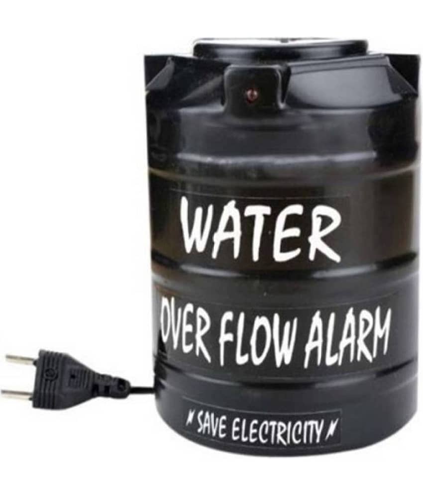 Water Tank Overflow Alarm Sound High Quality Wired Sensor Security System (PACK OF 01)(Color/Black)