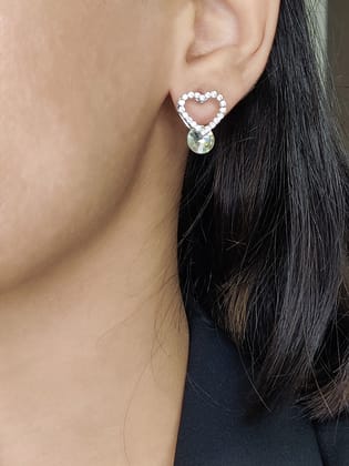 Heart Holographic Drop Earrings