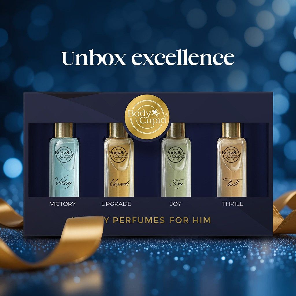 Body Cupid Luxury Eau de Epic Memories Perfume Gift Set for Men - 4 x 20 ml