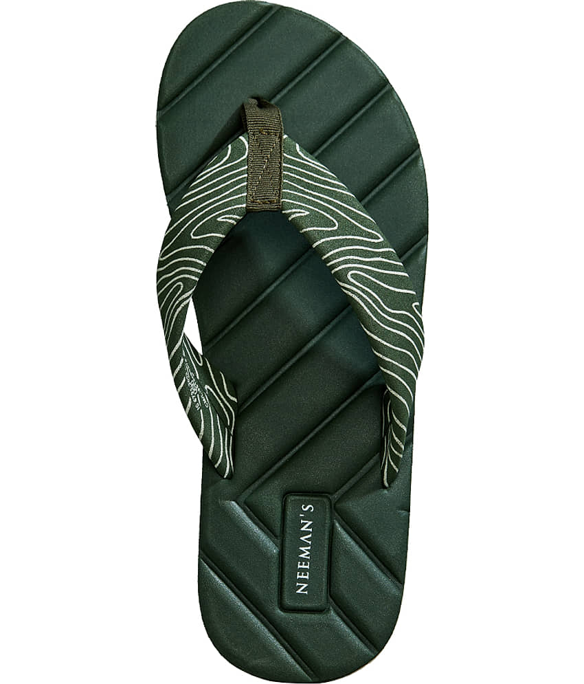 Neemans Olive Men's Thong Flip Flop