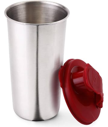 Oliveware Maroon Sipper Water Bottle 400 mL ( Set of 1 )