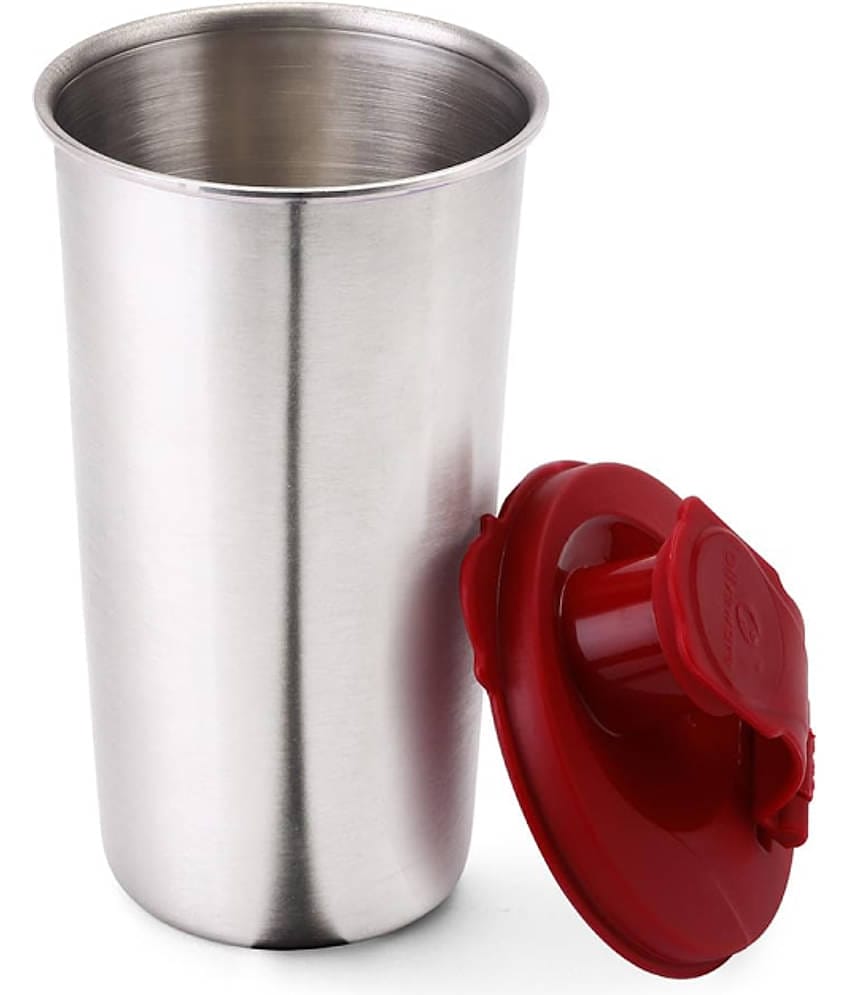 Oliveware Maroon Sipper Water Bottle 400 mL ( Set of 1 )