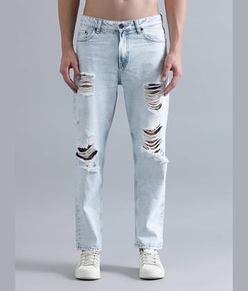 Bene Kleed Men Relaxed Fit Highly Distressed Cotton Heavy Fade Jeans