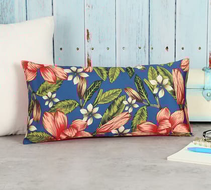 India Circus Perianth Drama - Blended Taf Silk Cushion Cover - 8 X 16 Inch