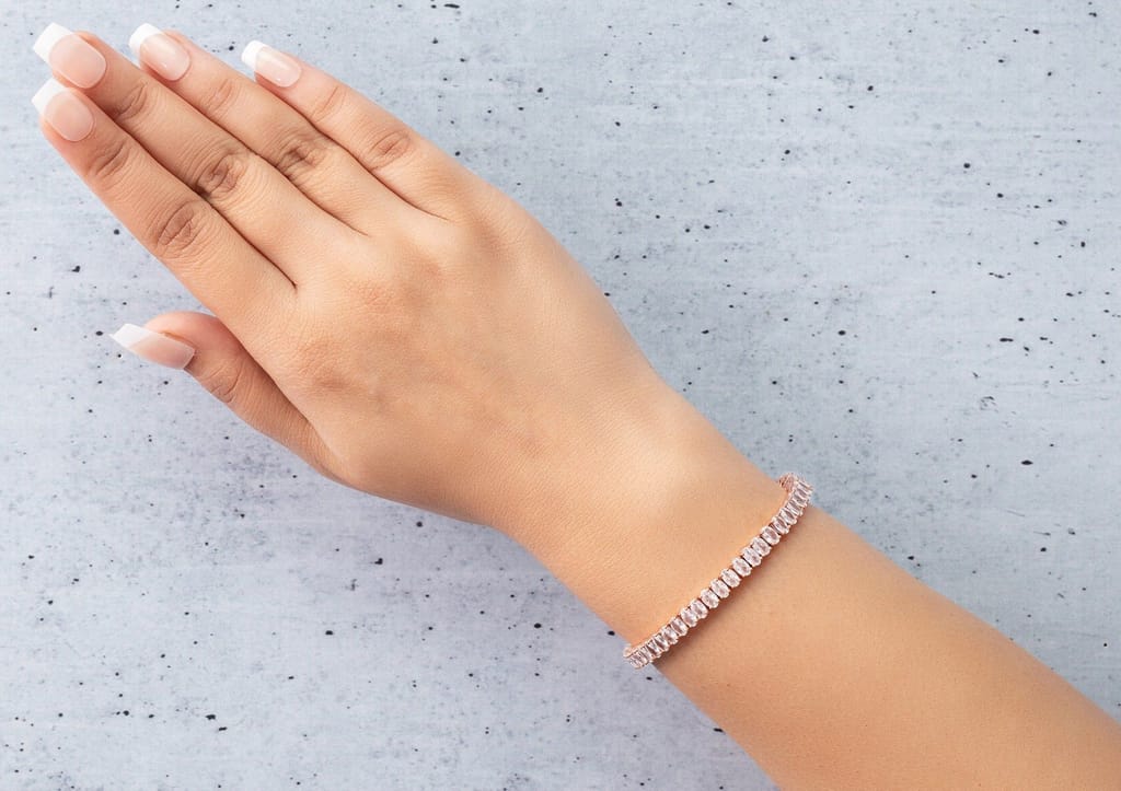 Infinite Ellipses Tennis Bracelet