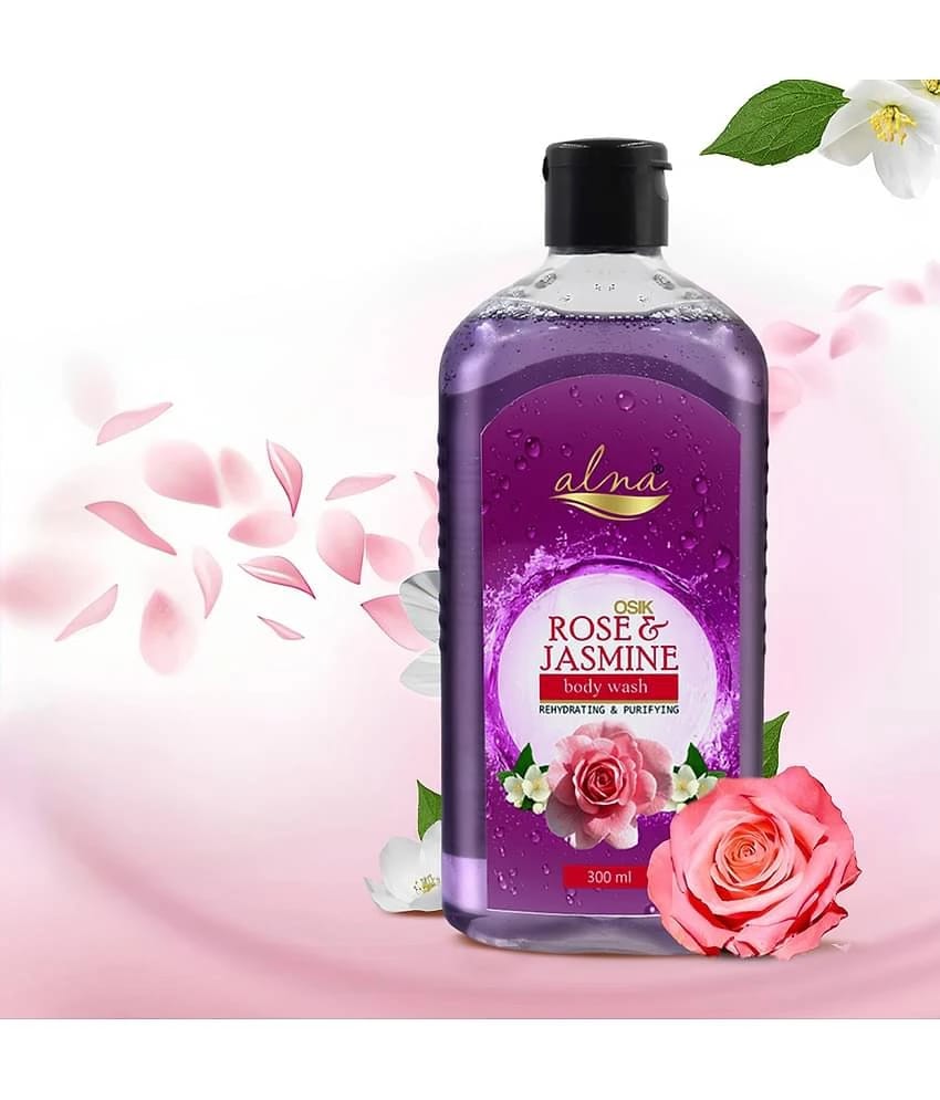 Alna Osik Rose & Jasmine Body wash 300ml , Pack of 1