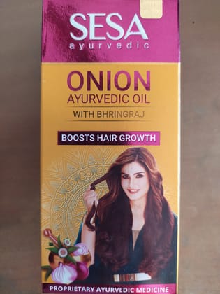 Sesa Ayurvedic Onion Ayurvedic oil With bhringraj Boosts hair growth Proprietary ayurvedic medicine 