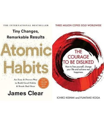 Best Combo Of Best Seller Book - Atomic Habit And Courage To Be Desliked (Paperback, JAMES , ICHIRO KISHMI, FUMITAKE KOGA)