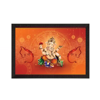 Lord Ganesha Satin Matt Texture UV Art Painting