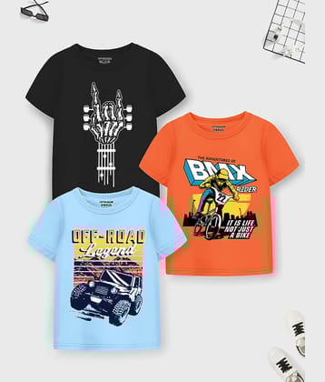 Trampoline Pack of 1 Boys Cotton Blend T-Shirt ( Multicolor 1 )