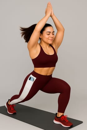 Premium Quality Activewear Yoga Tights Mid-Waist Gym Pants Stretchable Workout Wear for Girls or Women (Size-L)