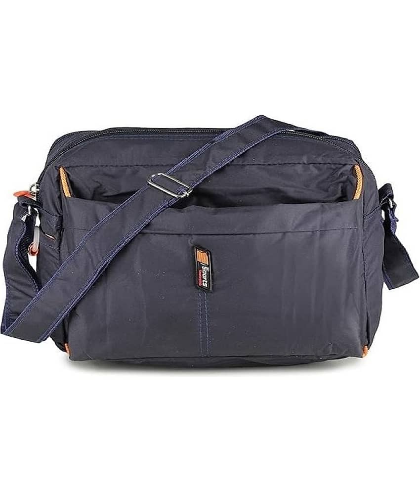 FLYSACK Navy Blue Solid Messenger Bag