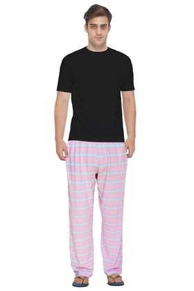 Pink and White Check Pyjama-S