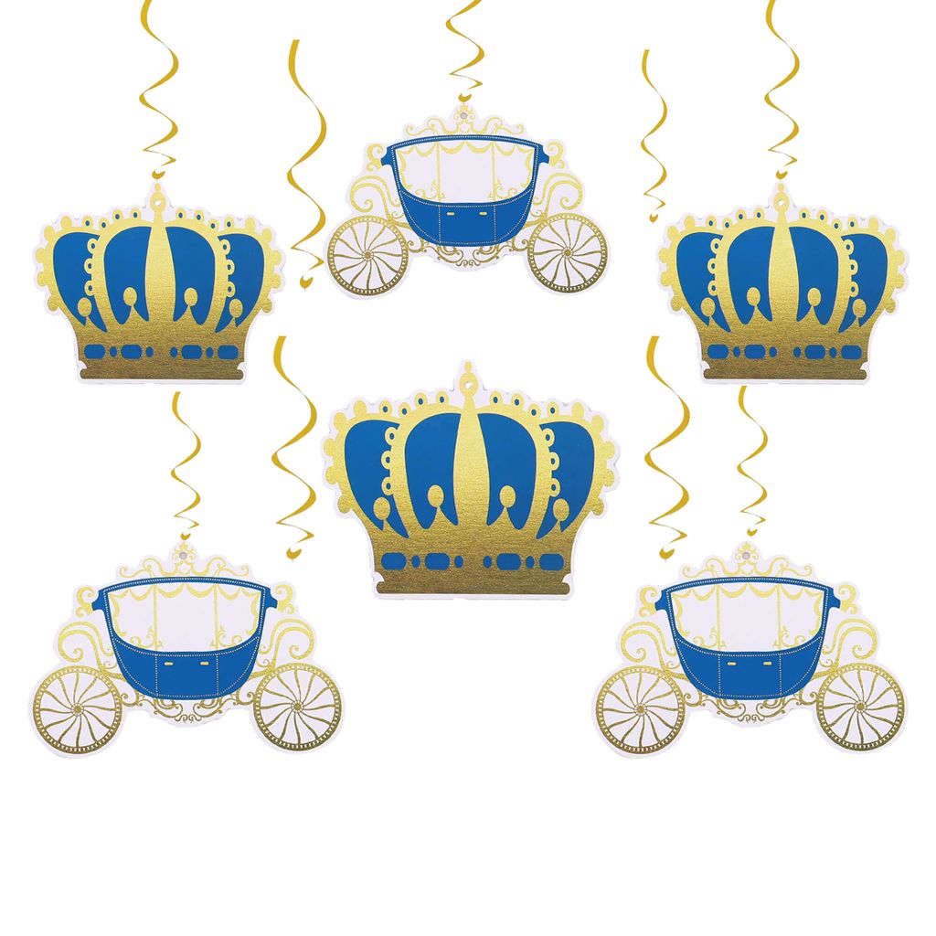 Little Prince Swirl Decoration - 12PC - Party and Festive Needs | Buy online on ZillyBuy