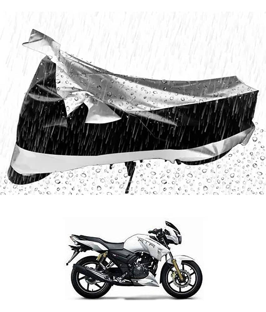 RONISH Bike Body Cover for TVS Apache RTR 180 ( Pack of 1 ) , Silver