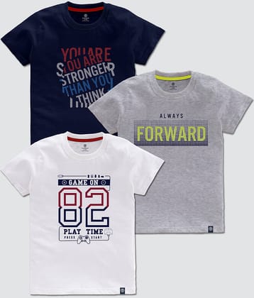 CODEZ Pack of 1 Boys Cotton Blend T-Shirt ( Multi Color )