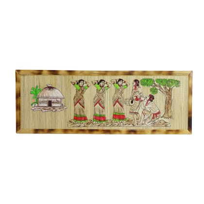 Tribal Dance Bamboo Frame 22*8 inch
