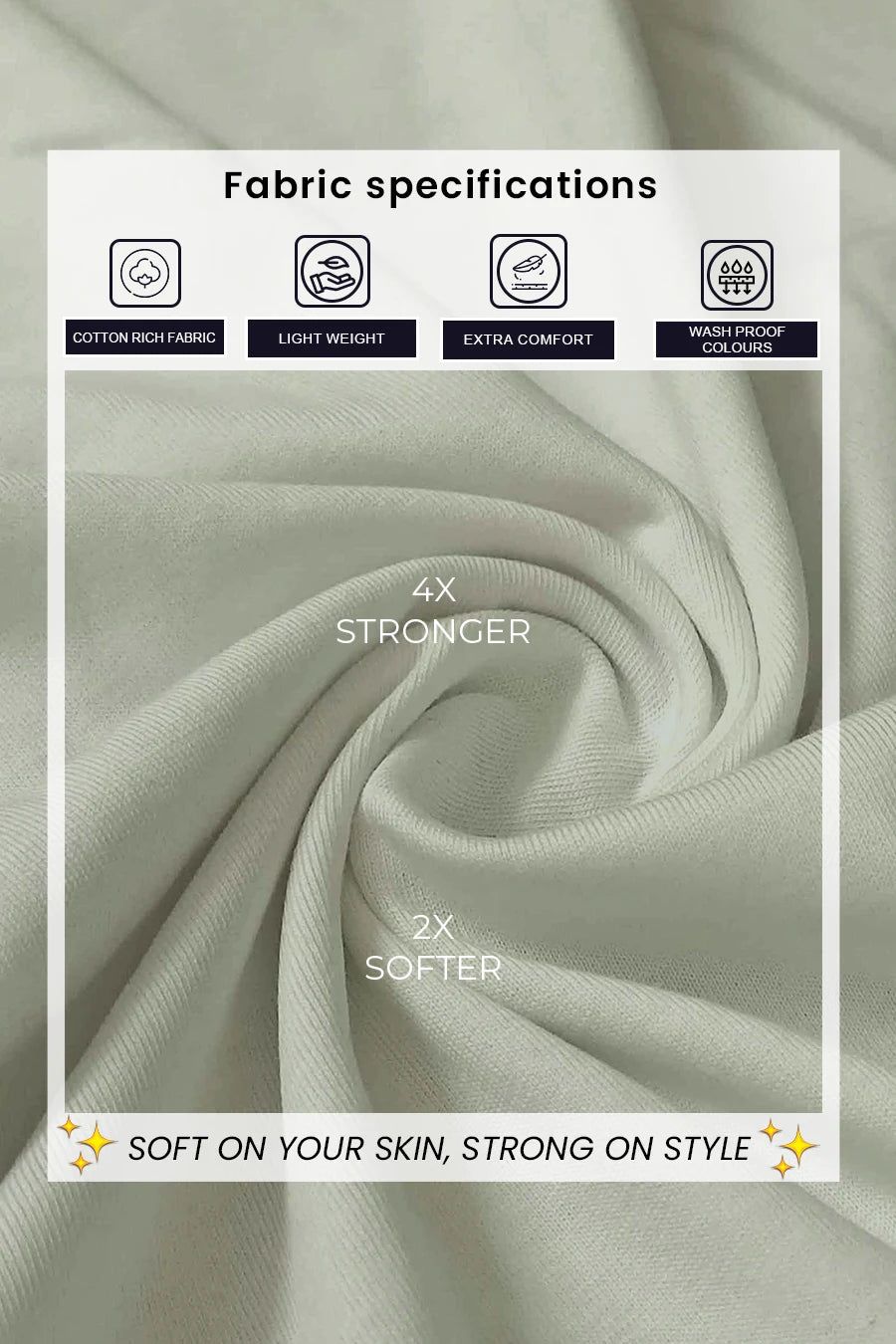Classic Crew in Grassland Melange-XS