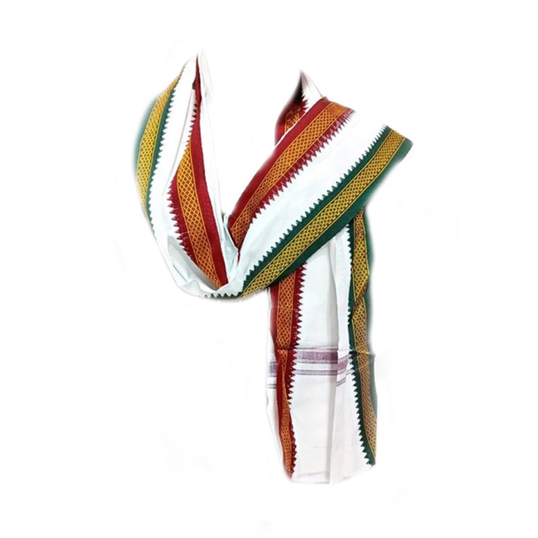 MAYAPURI Pure Cotton Traditional Handloom Utari/Gamcha/Uttari or Gamchha/Gamucha/Towel