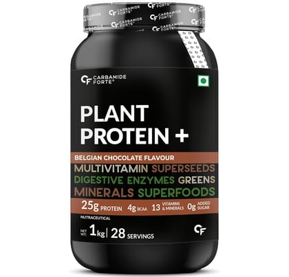 Carbamide Forte Plant Protein Powder-1 kg / Belgian Chocolate