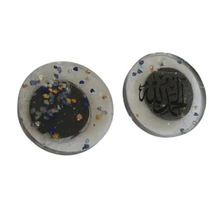 Decorative Resin Fridge Magnets with Calligraphy Design