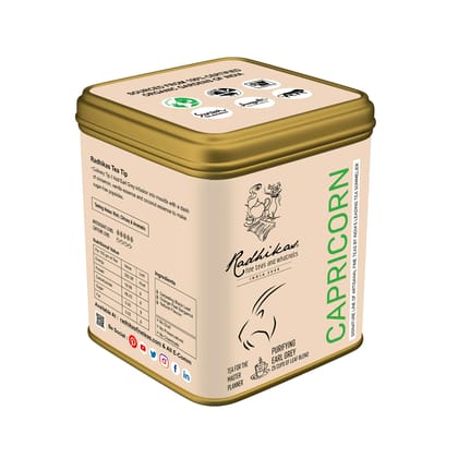 Capricorn Earl Grey Tea - Zodiac Collection Master Planner Blend (50 gm - Makes 40 Cups of Tea) by M/S RADHIKAS FINE TEAS AND WHATNOTS