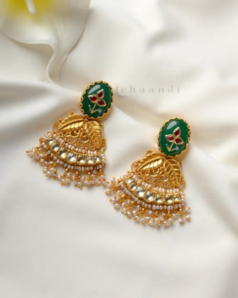 Gold Polish Silver Earrings CHE2060