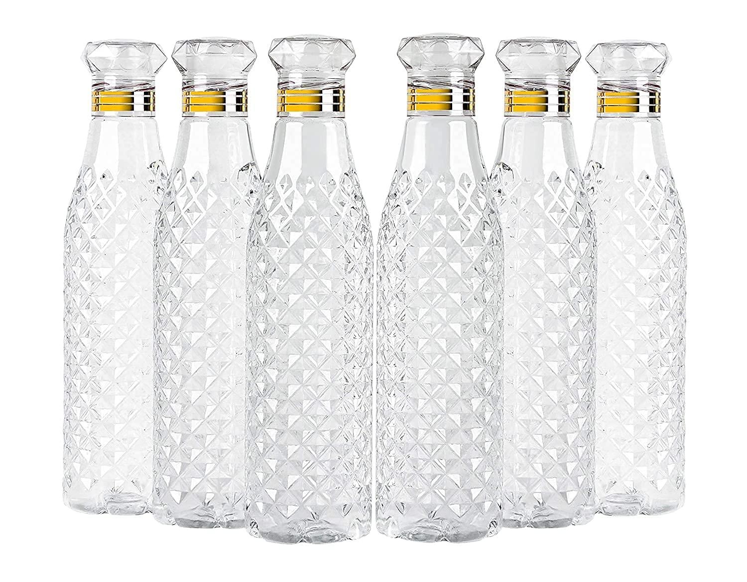 Summer Transparent Water Bottle Pack of 5 1000 ml Bottle
