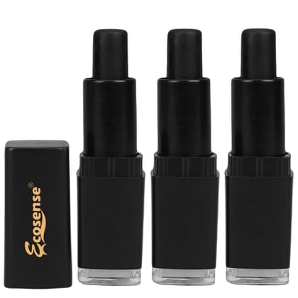 ECOSENSE Hair Color Stick Black Triple Pack | Root Touch Up for Grey Hair | Temporary Hair Colour | Easy, Quick & Mess-Free | For Men & Women | 4g Each ECOSENSE Hair Color Stick Black Triple Pack | Root Touch Up for Grey Hair | Temporary Hair Colour | Ea