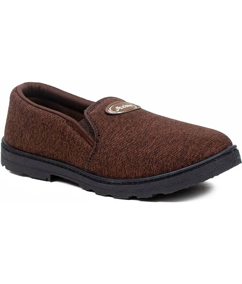 ASIAN A-202 Brown Men's Slip-on Shoes
