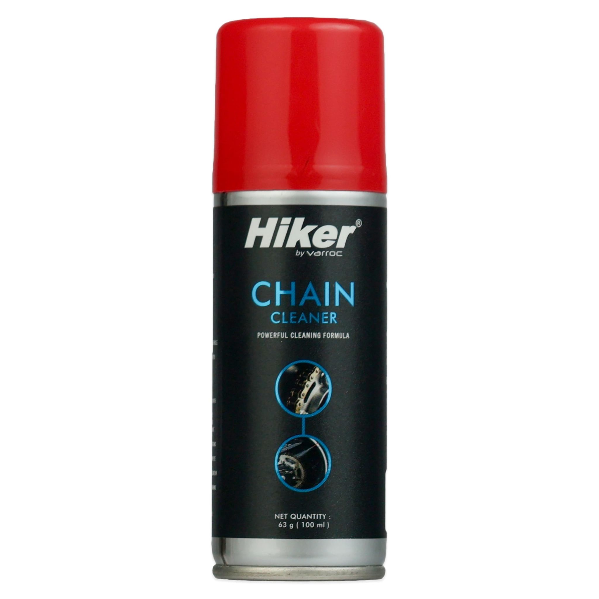Hiker By Varroc Chain Cleaner (100ml)| Removes the Dirt, Grime, and Sticky Residues | Increases Chain Life | Rust Resistant, Reduces Friction & Power Loss |Ideal for O-Ring Chains